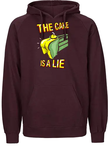 Rogue Cake Is A Lie - cake, kuchen - Fairtrade Hoodie