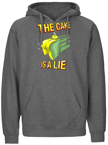 Rogue Cake Is A Lie - cake, kuchen - Fairtrade Hoodie