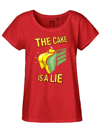 Rogue Cake Is A Lie - cake, kuchen - Fairtrade Girl Shirt