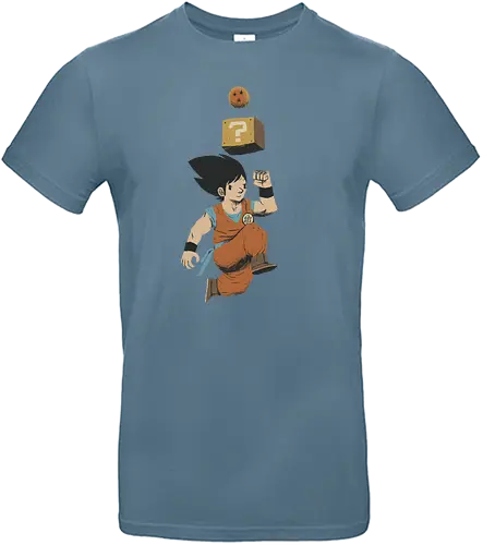 Power Up! - goku, son, anime, manga, dbz, balls, mario, power up, level up, games, gaming, videogames - Standard T-Shirt