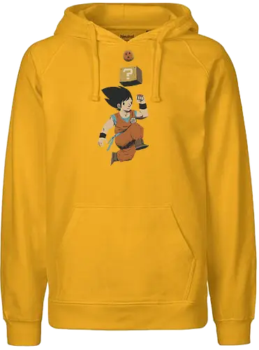 Power Up! - goku, son, anime, manga, dbz, balls, mario, power up, level up, games, gaming, videogames - Fairtrade Hoodie