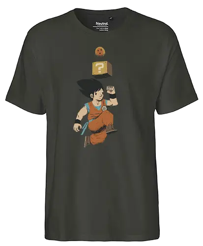 Power Up! - goku, son, anime, manga, dbz, balls, mario, power up, level up, games, gaming, videogames - Fairtrade T-Shirt
