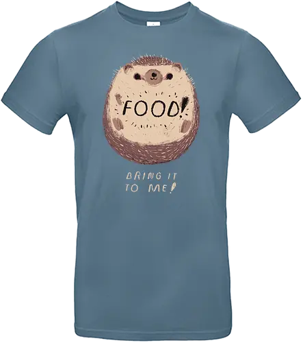 Bring me Food! - igel, hedgehog, cute, animal, food, essen, hunger, hungry - Standard T-Shirt