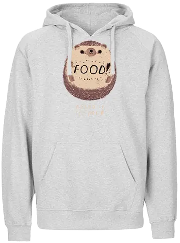 Bring me Food! - igel, hedgehog, cute, animal, food, essen, hunger, hungry - Fairtrade Hoodie