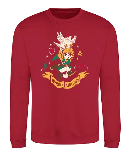  Airlines - huhn, chick, chicken, fliegen, fly, Princess, Hero of Time - Sweatshirt