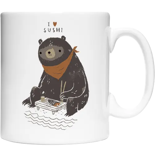 Sushi Bear - sushi, bär, love, liebe, food, nom, bear