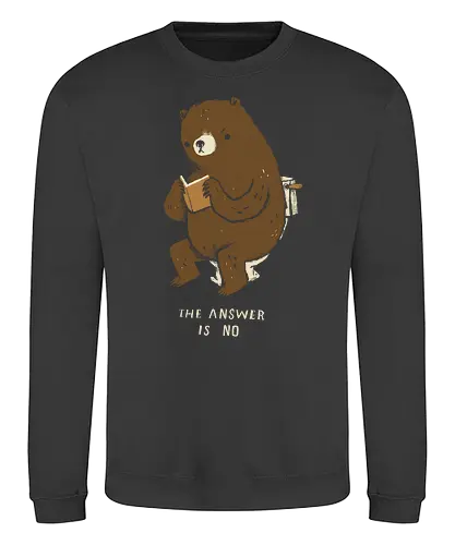 does a bear apparel - animal, cute, nein, süß, toilette, toilet, bär, no, bear - Sweatshirt