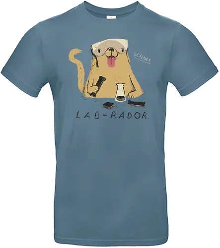 Lab-Rador - hund, labrador, chemie, science, labor, lab, wissenschaft, chemistry, nerd, scientist, süß, cute, tier, dog - Standard T-Shirt