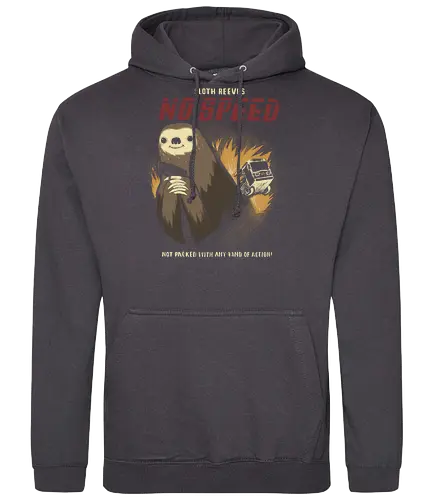 no speed - faultier, sloth, speed, mashup, movie, action, animal, cute, tense, spannung, knu reeves - Standard Hoodie