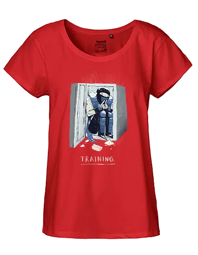 Training - kombat, sub, zero, cold, ice, fighter, kämpfer, mortal, mash em up, arcade, retrogaming, videogames - Fairtrade Girl Shirt