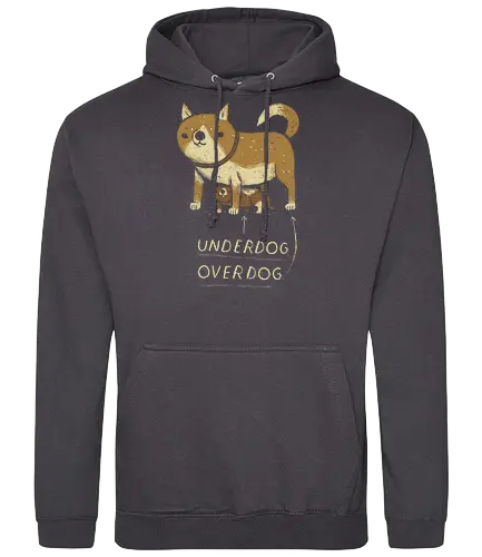 Under Dog - underdog, overdog, dog, hund, unterlegen, schwach, cute, animal, Witz - Standard Hoodie