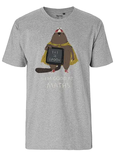 Maths - maths, mathe, biber, 1+1, school, schule, spoon, bver - Fairtrade T-Shirt