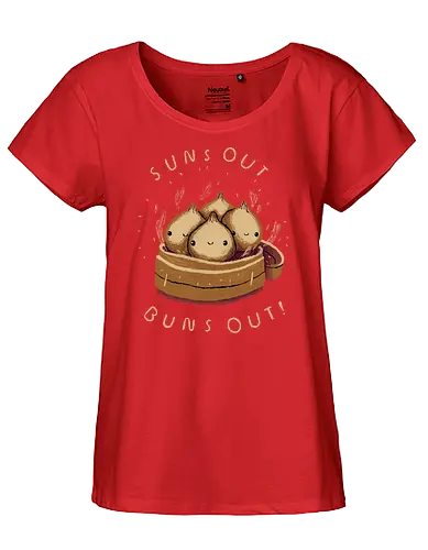 Suns Out Buns Out - sun, Bun, dumpling, Gyoza - Fairtrade Girl Shirt