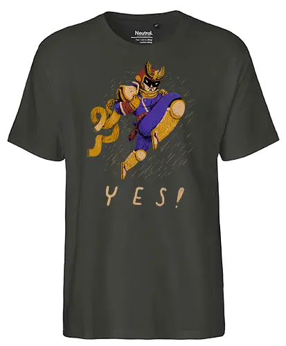 Falcon Yes! - falcon, punch, yes, captain, gaming - Fairtrade T-Shirt