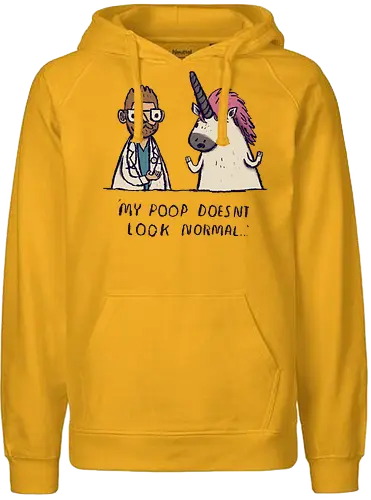 Unicorn Poop - unicorn, einhorn, rainbow, Poop, doctor - Fairtrade Hoodie