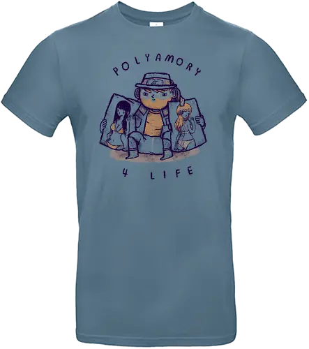Polyamory - poly, love, Love is love, anime, otaku, ninja - Standard T-Shirt