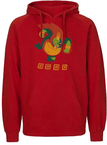 DUNK - smash, Crocodile, donkey, kong, king - Fairtrade Hoodie