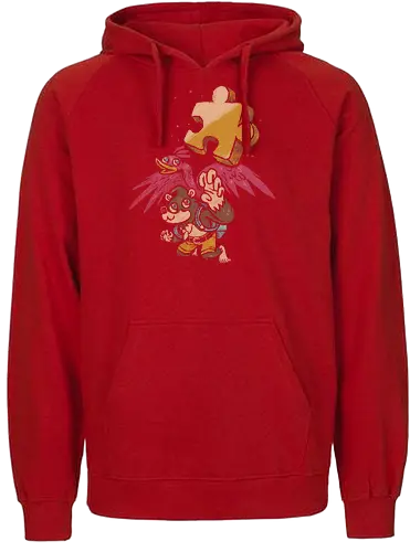 Getting jiggy with it - bird, gaming, retrogaming, jump'n'run, bär, vogel, br - Fairtrade Hoodie