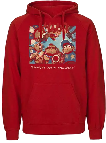 DK rap album art - gaming, movie, mashup, music, rap, compton, straight outta - Fairtrade Hoodie