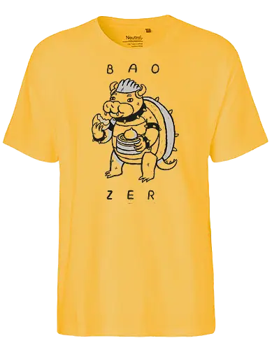Bao zer - dumpling, mario, turtle, food, villain - Fairtrade T-Shirt