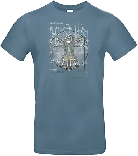 Vitruvian Rick - Standard T-Shirt