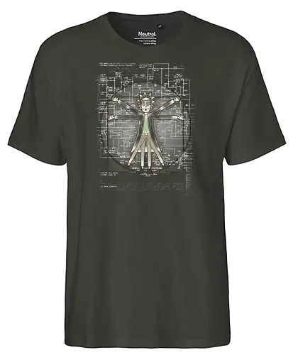 Vitruvian Rick - Fairtrade T-Shirt