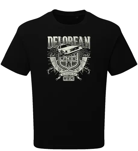 Outtatime - timetravel, time machine, zukunft, delorn - Oversize T-Shirt