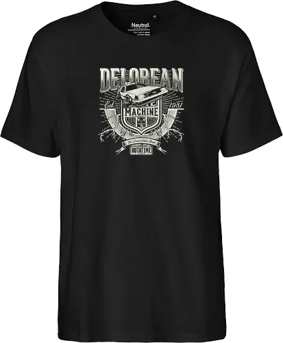 Outtatime - timetravel, time machine, zukunft, delorn - Fairtrade T-Shirt