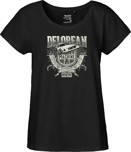 Outtatime - timetravel, time machine, zukunft, delorn - Fairtrade Girl Shirt