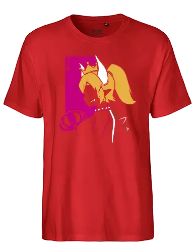 Queen of s - bowsette, gaming, meme, girl, manga - Fairtrade T-Shirt