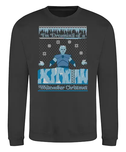 Walker X-Mas - walker, white walker, ice and fire, throne, christmas, winter, weihnachten, Ugly christmas swter - Sweatshirt