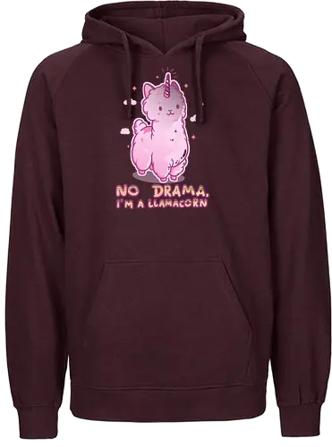 Llamacorn - unicorn, einhorm, lama, llama, neuweltkamel, fun, cute, niedlich, drama - Fairtrade Hoodie