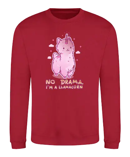 Llamacorn - unicorn, einhorm, lama, llama, neuweltkamel, fun, cute, niedlich, drama - Sweatshirt