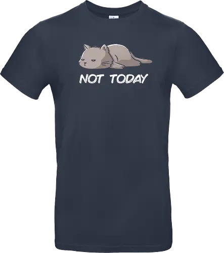 Not Today Cat - cat, lazy, katze, not today, nicht heute, unlust, faulheit, neko - Standard T-Shirt