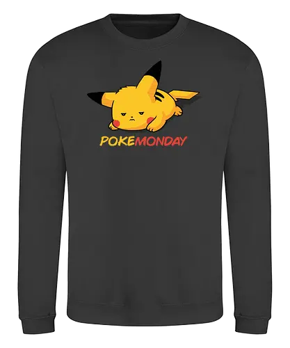 Pocketday - mondays, montag, monster, cute, work sucks, work, i know, gaming, mon, pik - Sweatshirt