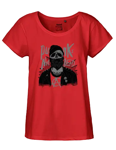 Punk's not Dd! - punk, anarchy, punkrock, skull, anGaming - Fairtrade Girl Shirt