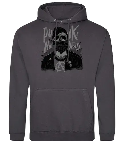 Punk's not Dd! - punk, anarchy, punkrock, skull, anGaming - Standard Hoodie