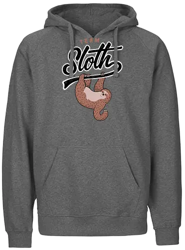 Team Sloth - sloth, faultier, cute, team - Fairtrade Hoodie