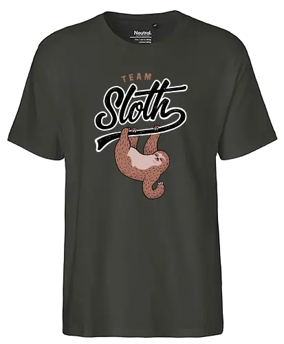 Team Sloth - sloth, faultier, cute, team - Fairtrade T-Shirt