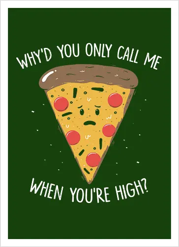 Why'd you only call me when you're high?
