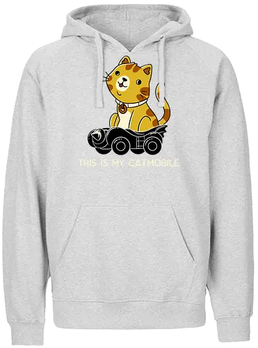 Catmobile - Catmobile, cat, katze, mashup, pun, mobile, fun - Fairtrade Hoodie