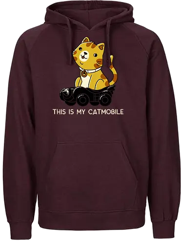 Catmobile - Catmobile, cat, katze, mashup, pun, mobile, fun - Fairtrade Hoodie