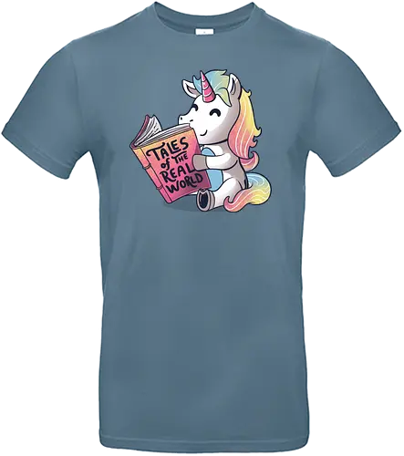 Tales of the Real World - unicorn, book, cute, Tale, kawaii, Real World - Standard T-Shirt