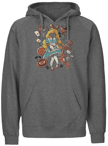 Wonderland Girl - alice, wonderland, book, alice im wunderland, film, movie, buch, literatur - Fairtrade Hoodie