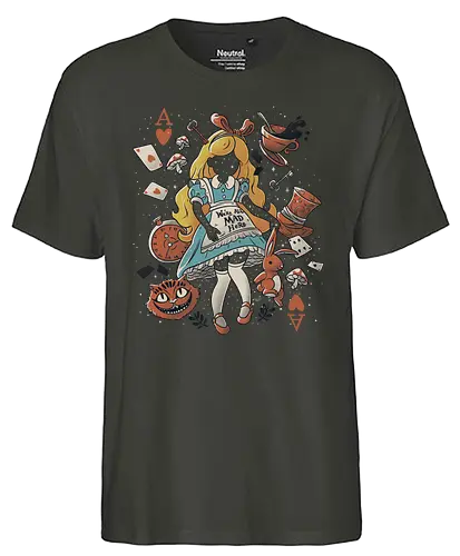 Wonderland Girl - alice, wonderland, book, alice im wunderland, film, movie, buch, literatur - Fairtrade T-Shirt