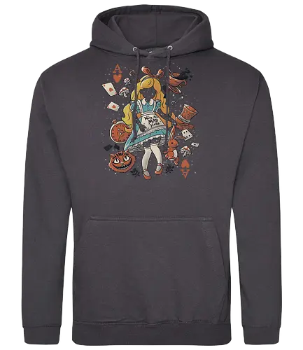 Wonderland Girl - alice, wonderland, book, alice im wunderland, film, movie, buch, literatur - Standard Hoodie