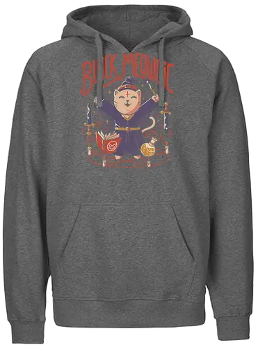 Black Meowgic - magic, cat, neko, Meowgic, black magic, katze, magie, magier - Fairtrade Hoodie