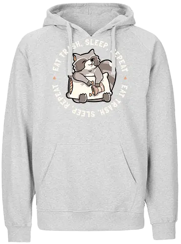 t Garbage Sleep Rept - waschbär, müll, trash, raccoon, coon, tiere, animal - Fairtrade Hoodie