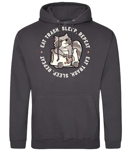 t Garbage Sleep Rept - waschbär, müll, trash, raccoon, coon, tiere, animal - Standard Hoodie