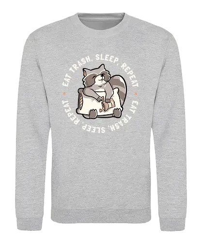 t Garbage Sleep Rept - waschbär, müll, trash, raccoon, coon, tiere, animal - Sweatshirt